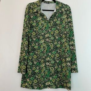 Zara 70’s Style Floral Dress
